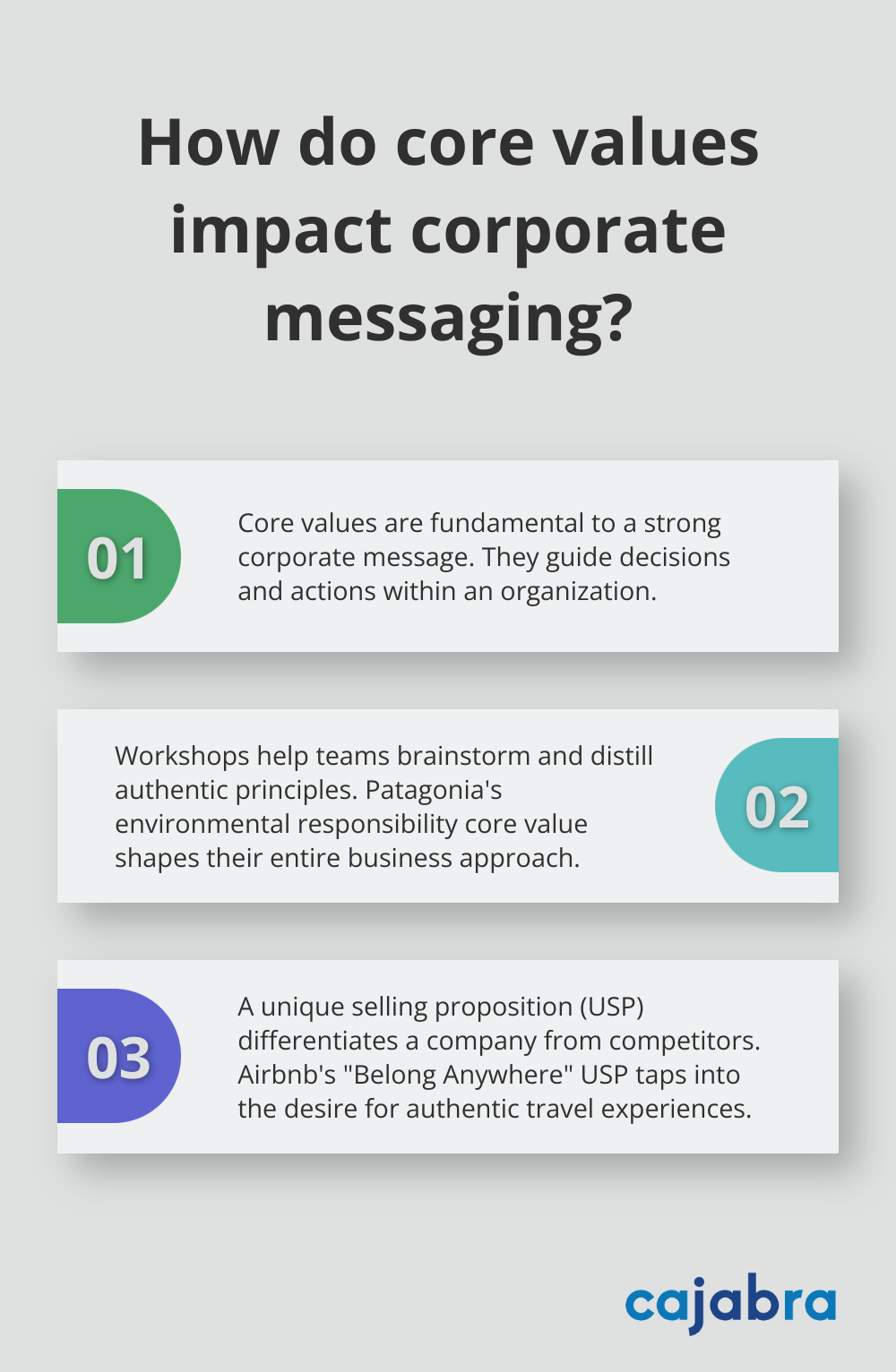 Infographic: How do core values impact corporate messaging? - corporate messaging strategy