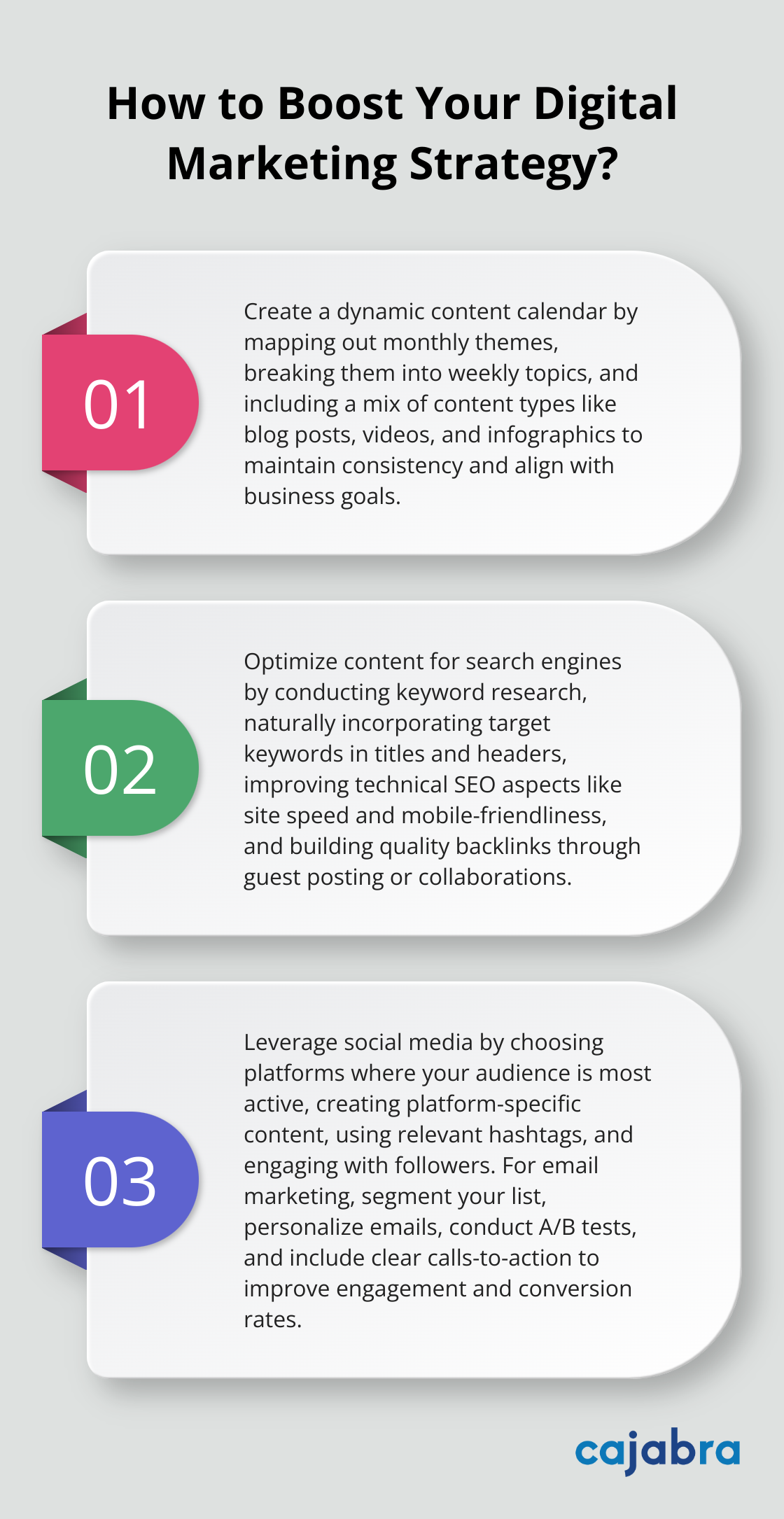 Infographic: How to Boost Your Digital Marketing Strategy? - content marketing strategy services