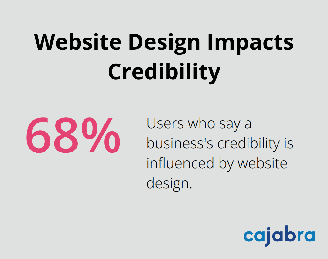 68% of users say a business’s credibility is influenced by website design. - digital marketing for accounting firms